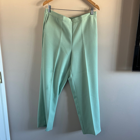 Alfred Dunner | Mint Green Long Sleeve Embellished Top & Pants Set - Picture 5 of 7